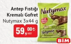 ŞÖLEN NUTYMAX ANTEP FISTIĞI KREMALI GOFRET 3X44 G